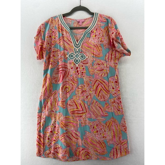 Lilly Pulitzer Harlow Embroidered Tunic Dress Sz Small - Picture 2 of 9